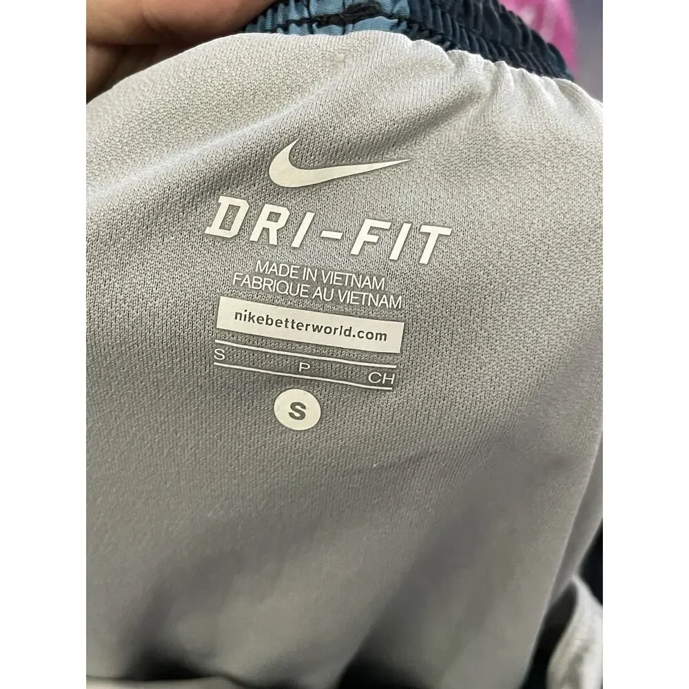 Nike Dri-FIT Running Shorts Small 547369-305 Drawstring Lined Polyester Athletic